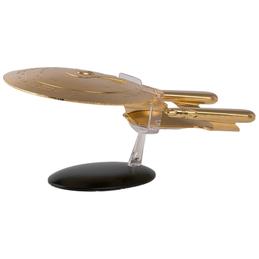 #01 Gold U.S.S. Enterprise NCC-1701-D (Galaxy class) Model Die Cast Ship XL EDITION (Eaglemoss / Star Trek)