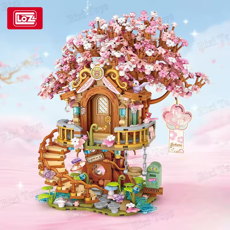 LOZ Sakura Cherry Blossom Tree House 1381