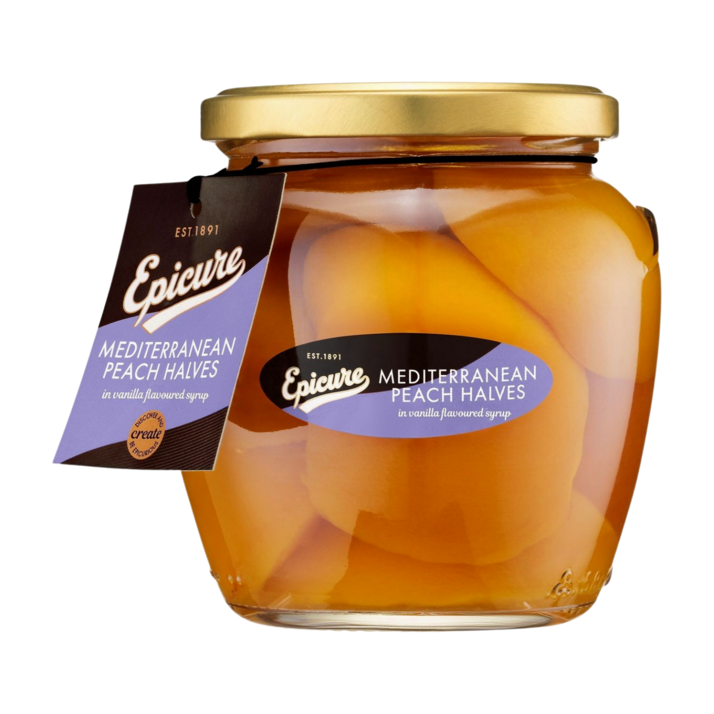 Epicure Mediterranean Peach Halves in Vanilla Syrup (550g)