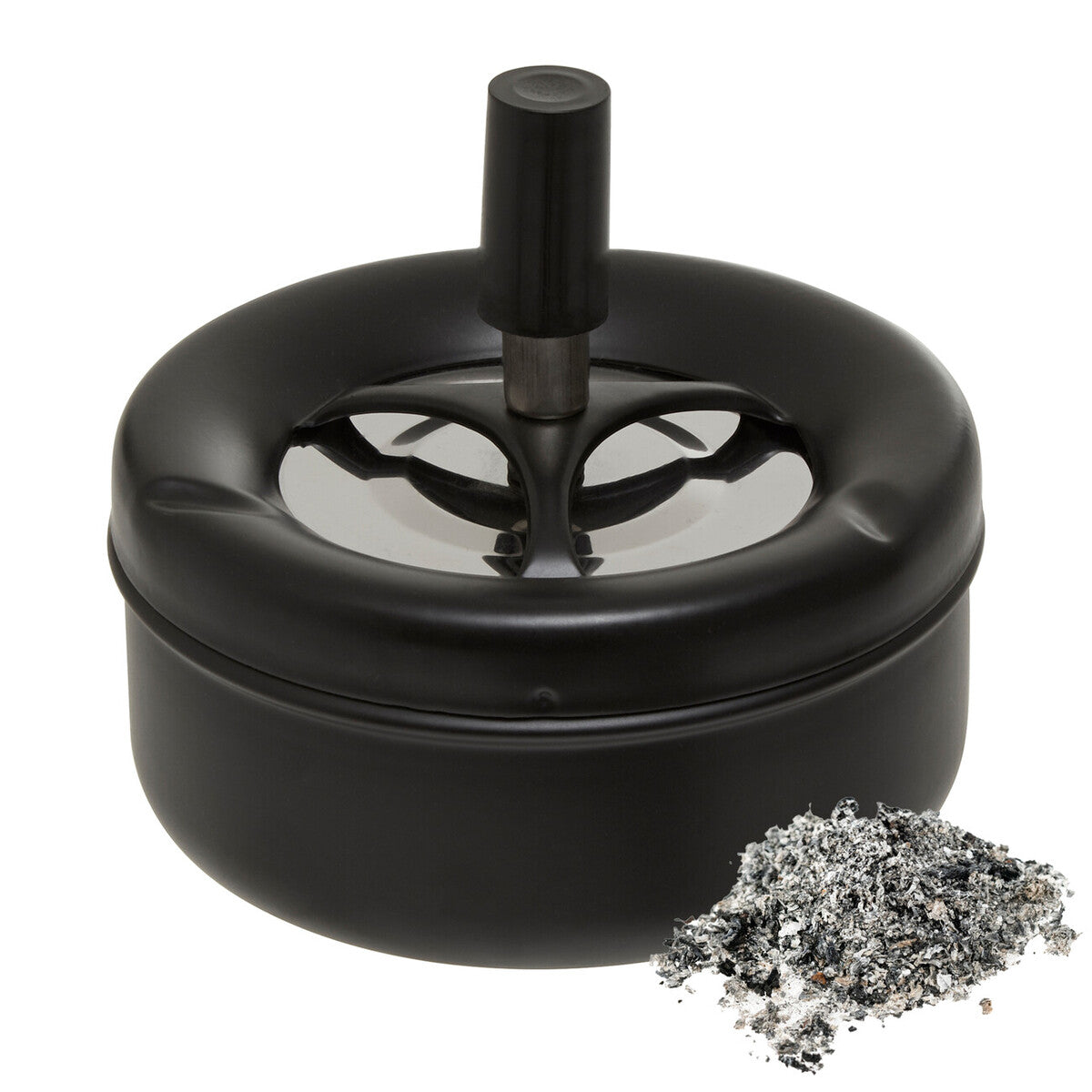 Medium Black Spinning Ashtray | Siberia