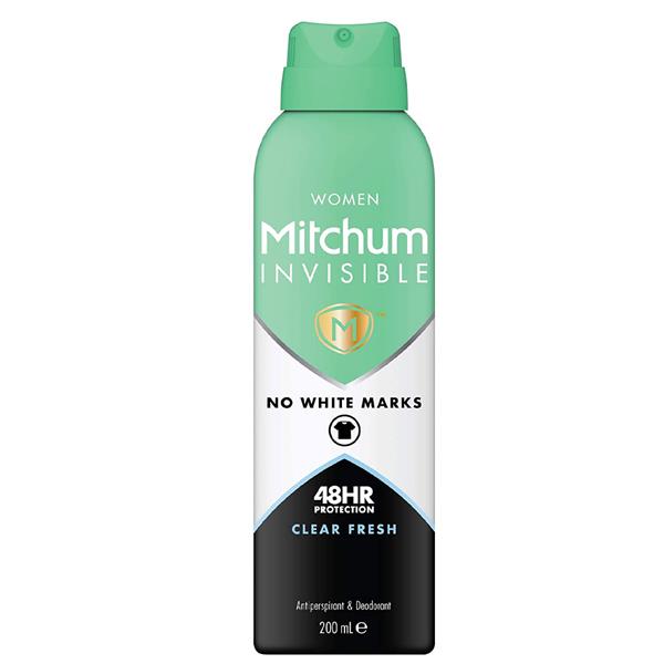 Mitchum Women Invisible 48HR Clear Fresh Antiperspirant & Deodorant Spray 200ml