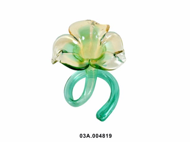 VIDRO T.MURANO - GLASS FLOWER "3 PETALI" 20CM