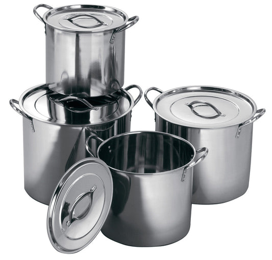 Set Of 4 Stock Pots with Lids | Crosse