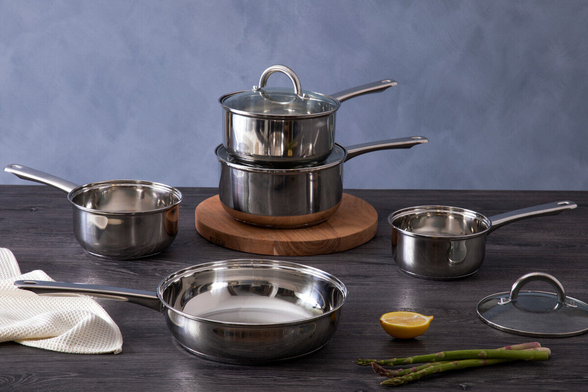 5 Piece Stainless Steel Pan Set | Crosse