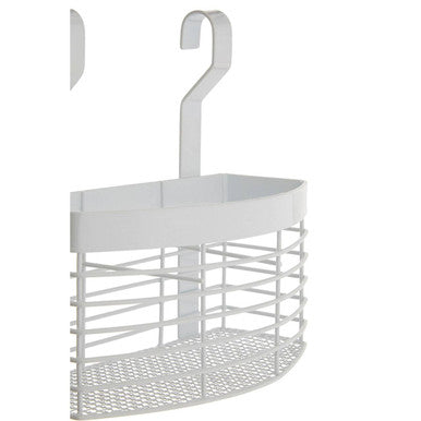 White Iron Hanging Storage Basket | Sorello