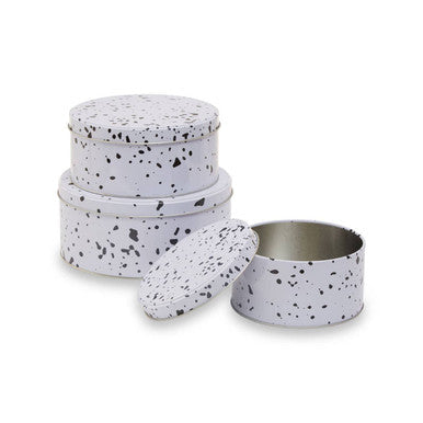 Speckled Set Of 3 Cake Storage Tins | Paice