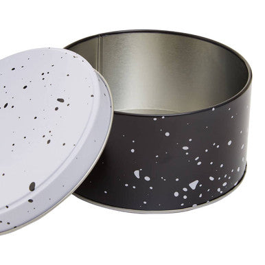 Paice Set Of Three Black And White Storage Tins