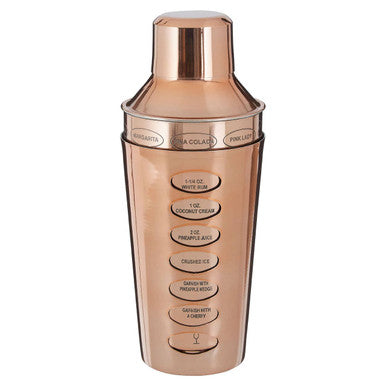 Recipe Rose Gold Cocktail Shaker | Recipe Cocktail Shaker