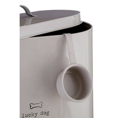 Adore Pets Grey Dog Food Storage Bin with Scoop 12 Litre