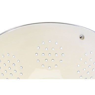 Retro Cream Enamel Colander | Hollis