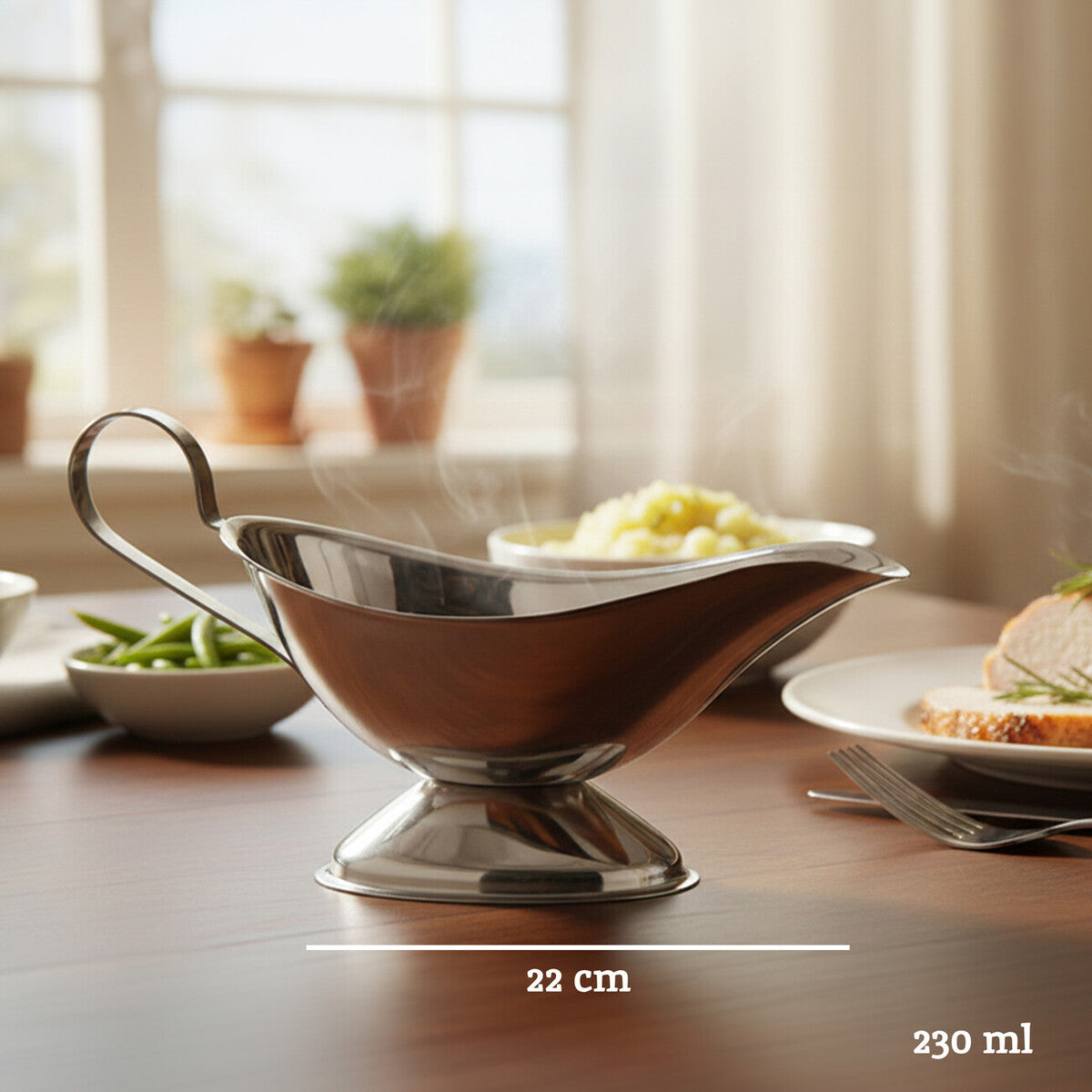 Stainless Steel Gravy Boat | Sutton