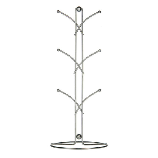 Chrome 6 Cup Mug Tree | Helix