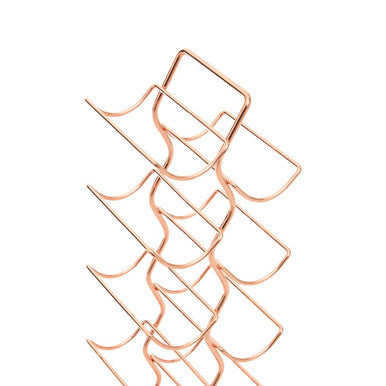 Wren 12 Tier Wine Rack With Copper Finish