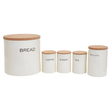 Easton 5 Piece Kitchen Storage Set in Cream