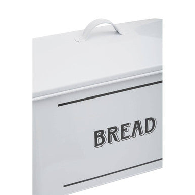 White Metal Bread Bin | Grocer