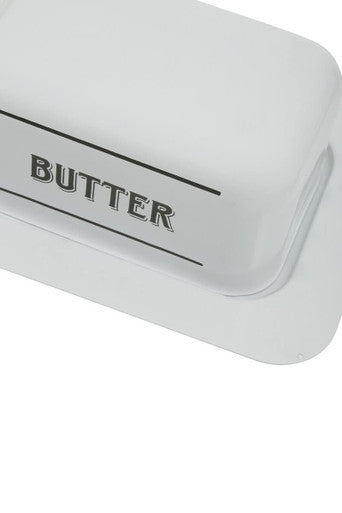 White Metal Butter Dish | Grocer