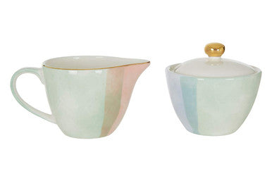 Sugar Pot And Creamer | Colour Of Paradise