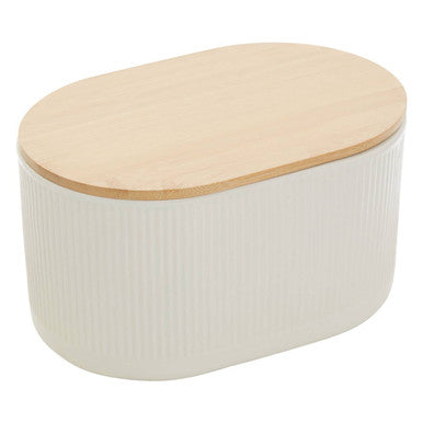 Cream Bread Bin in Stoneware | Geome