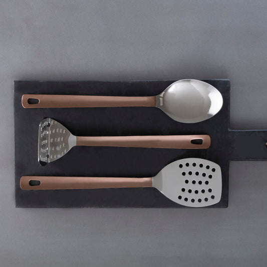 Stainless Steel Spoon with Copper Finish Handle | Freya