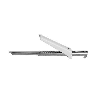 Bygone Chrome Jar Opener With White Handle