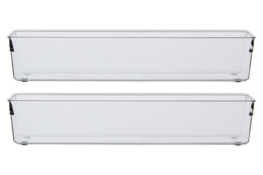 Romm Set Of Two Large Clear Kitchen Organisers