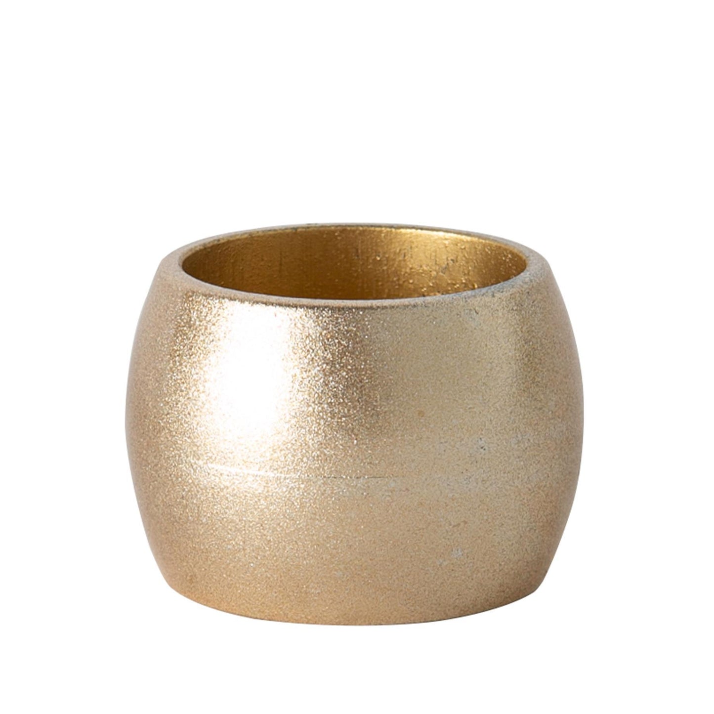 Metallic Gold Melamine Napkin Rings - Pack of Six