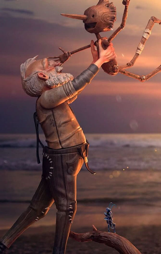 Statue Geppetto & Pinocchio - Pinocchio - Art Scale 1/10 - Iron Studios