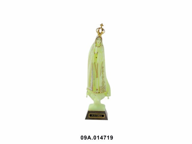 RELIGIOUS ITEM - IMAGE OF OUR LADY FATIMA (GLOWS IN THE DARK WITH SPARKLES)