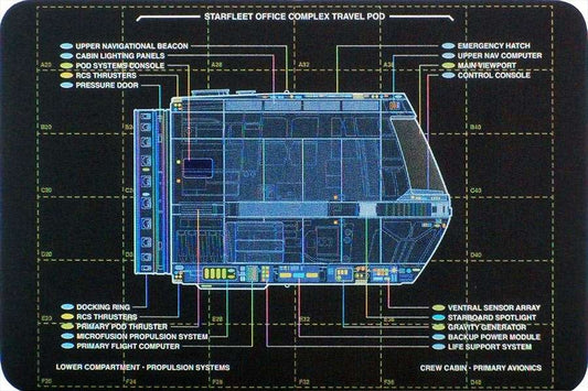 #11 Travel Pod Shuttlecraft Model Diecast Ship (Eaglemoss / Star Trek)