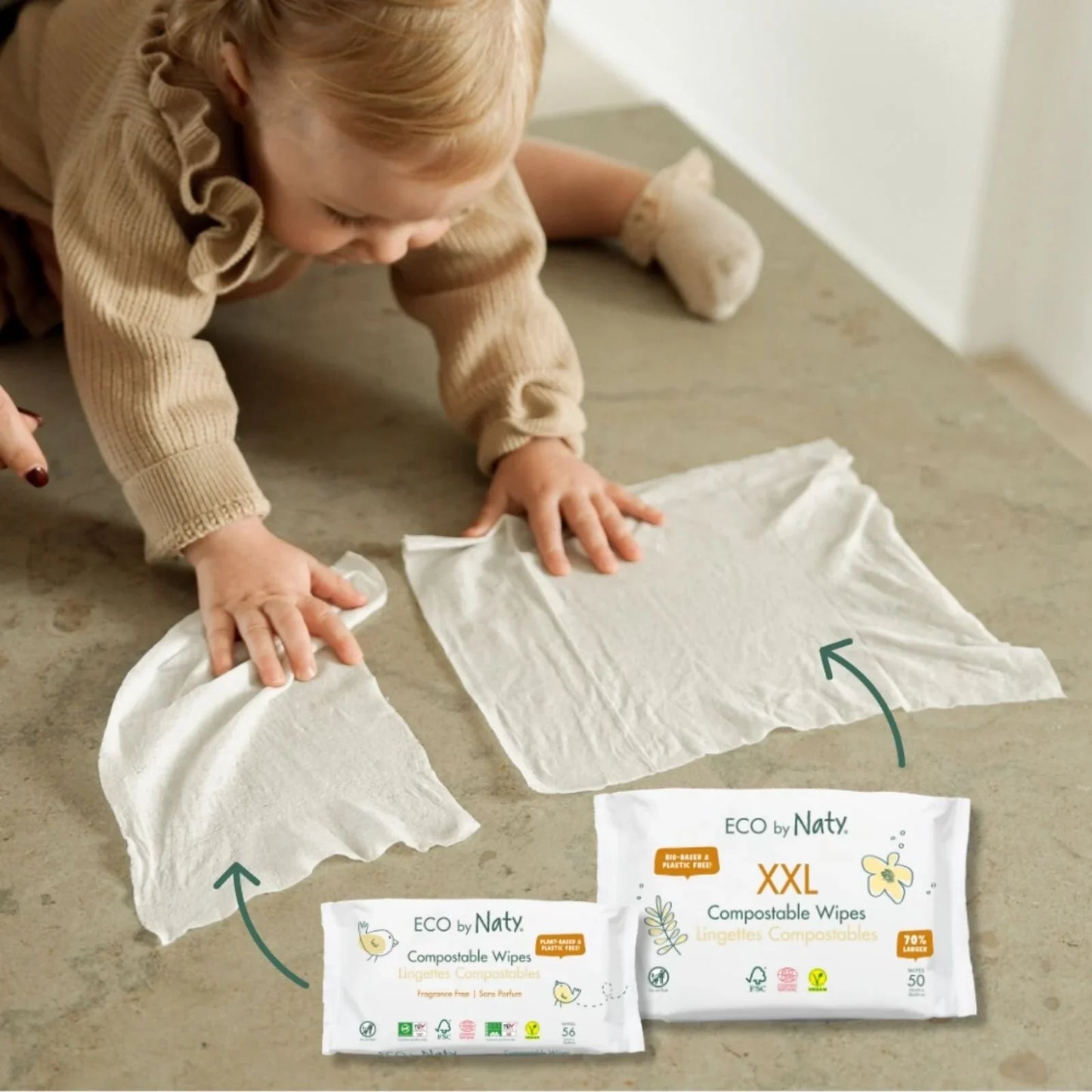 Naty Unscented Baby Wipes 56 pcs