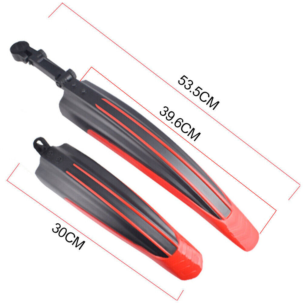 2x Bicycle Mud Guard Fenders Set Mountain Bike Mudguards Front Rear Set