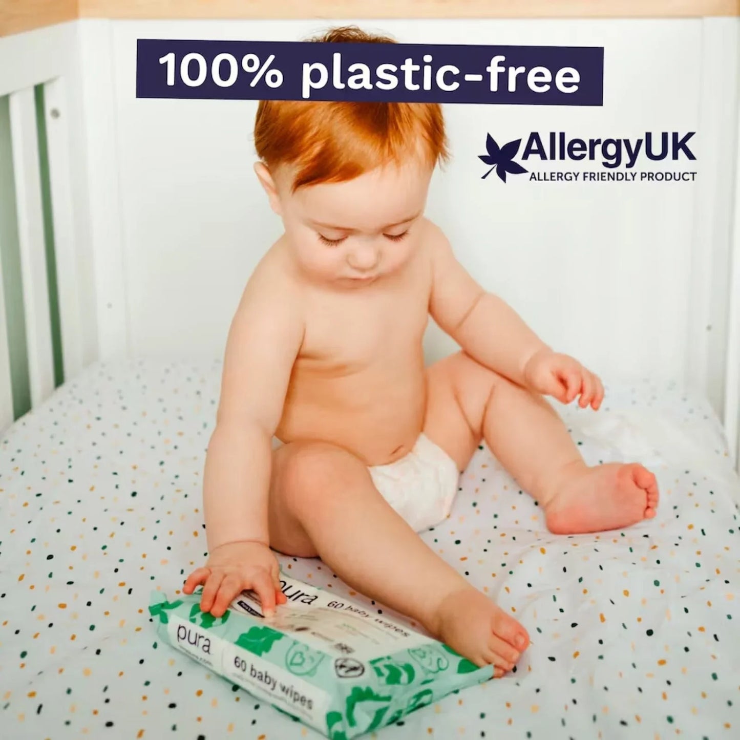 Pura Wipes Non-flushable 60 pcs