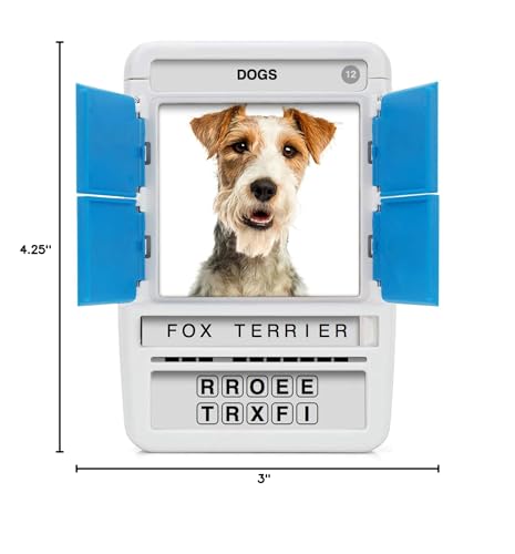 100 PICS Dogs Travel Game – Learn 100 Dog Breeds with Slide Reveal Case