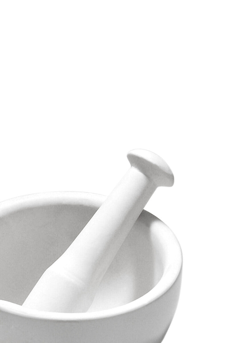White Stoneware Large Mortar and Pestle | From Scratch