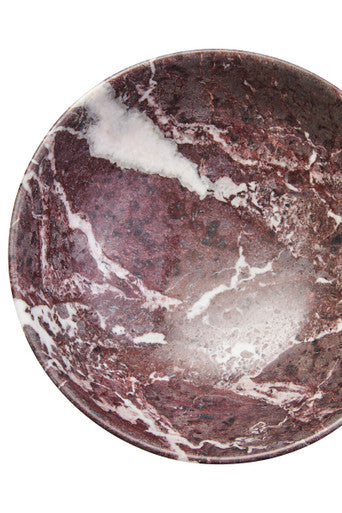 Red and White Marble Bowl | Marmore