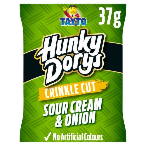 50 x Hunky Dorys Sour Cream & Onion 37G