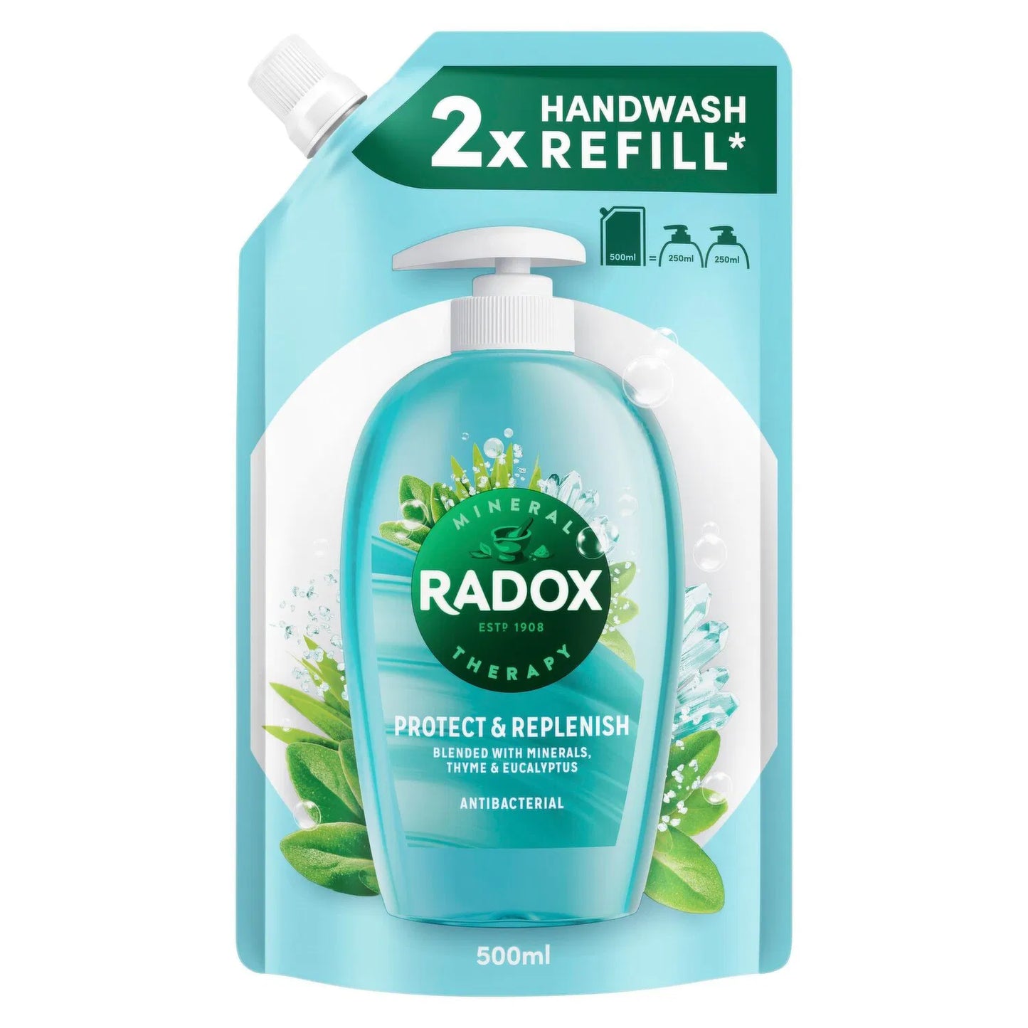 10 x Radox Handwash Refill Protect & Replenish - 500ML