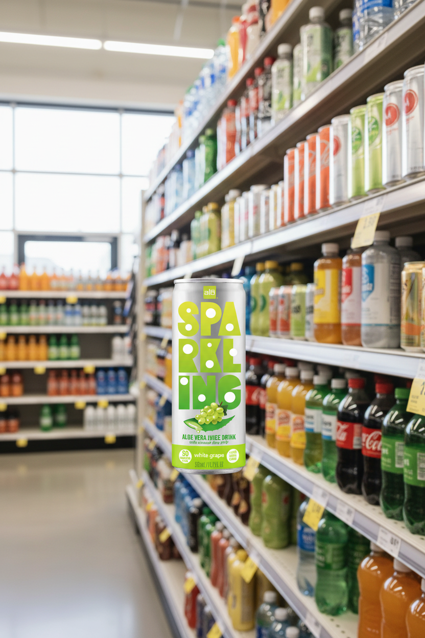 ALO Sparkling with White Grape Juice - 330ml