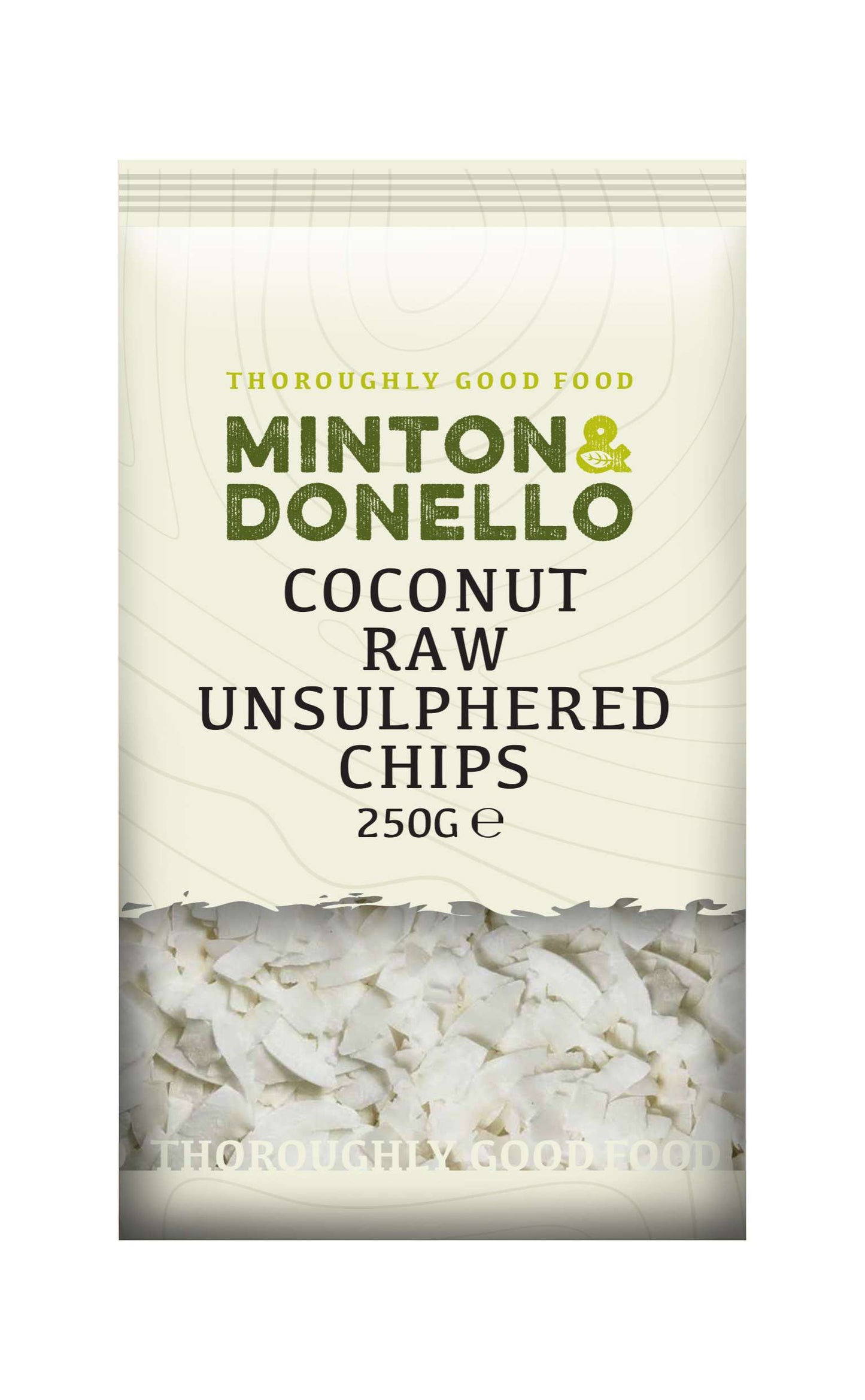 6 x Minton & Donello Coconut Toasted Unsweetened Chips - 125g