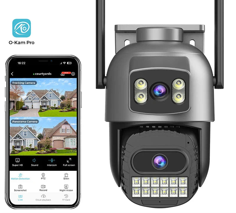 Camera Outdoor Auto Tracking Multi Screens 5X Digital Zoom PTZ Security Protection