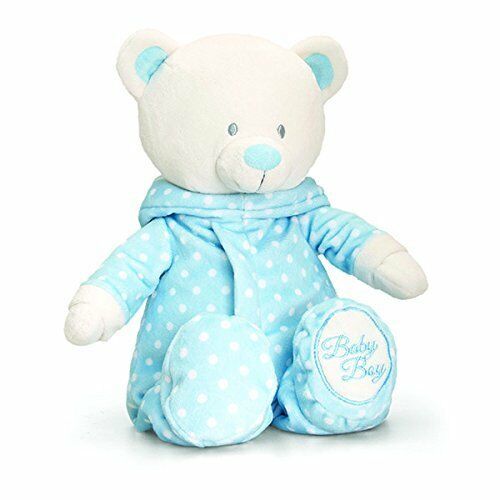 keel baby bear in romper suit blue