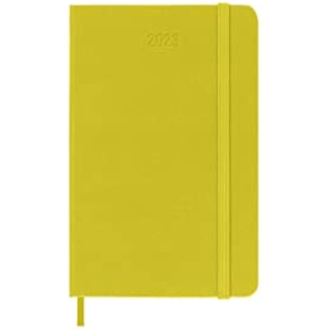 Moleskine Weekly Planner 2023, 12-Month Weekly Diary, Weekly Planner and Notebook, Hard Cover, Pocket Size 9 x 14 cm, Colour Hay Yellow
