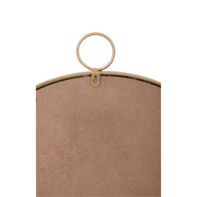 Karval Round Wall Mirror With Gold Finish Frame
