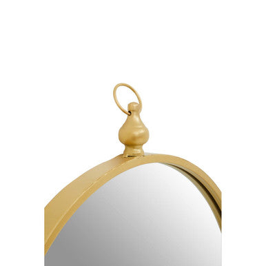 Avento Gold Mirror With Circular Hook