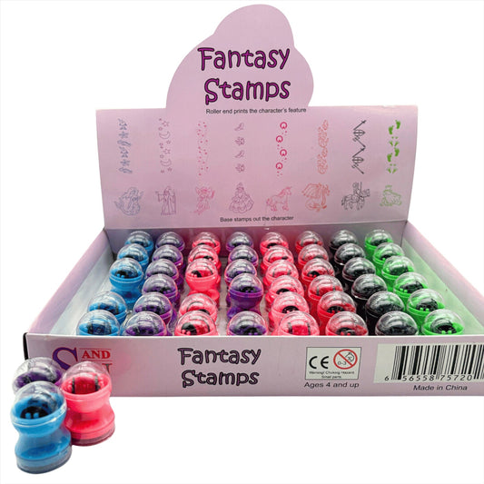 Double Sided Self Inking Fantasy Stamper with Roller (single)