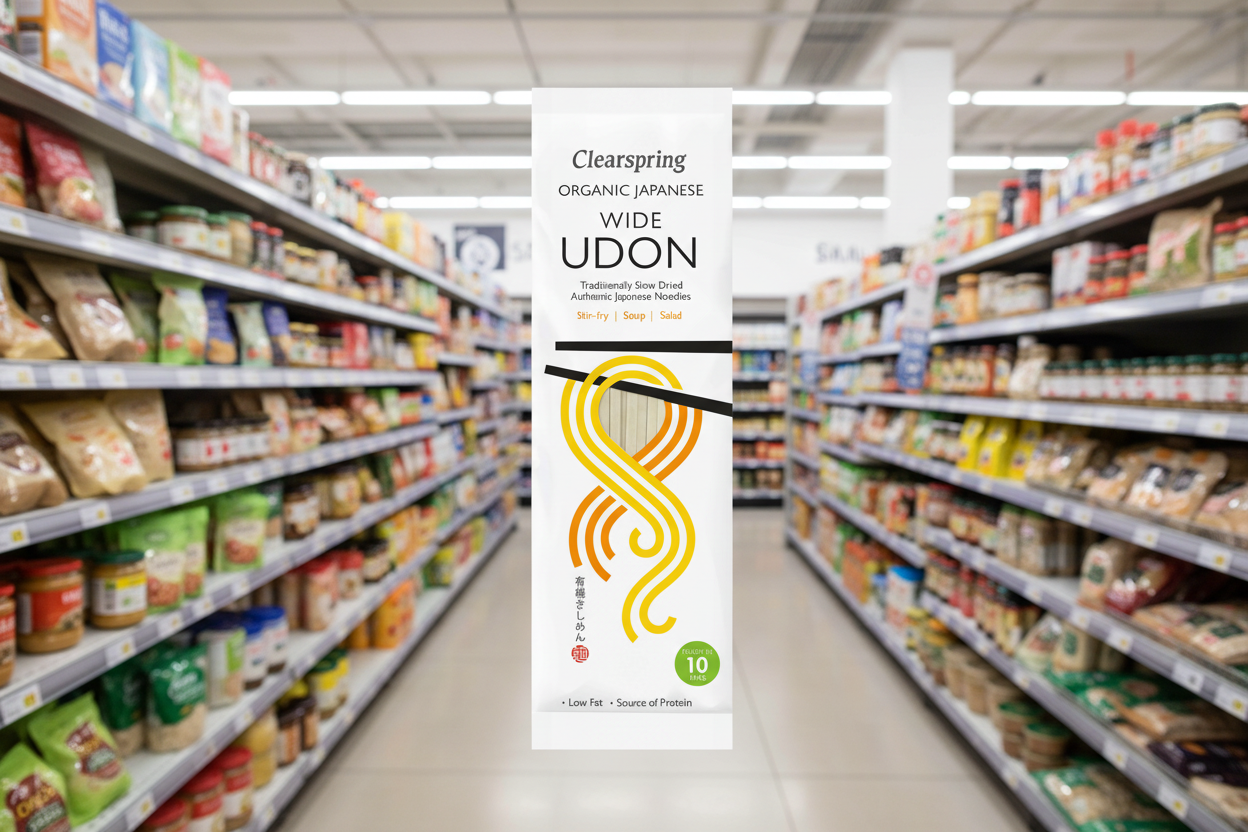 Clearspring Wide Udon Noodles - Organic - 200g