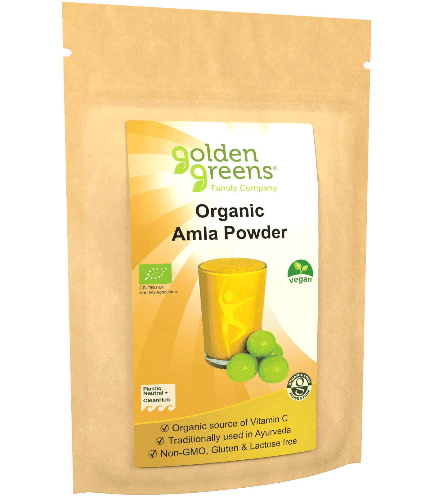 Golden Greens Organic Amla Fruit Powder - 200g