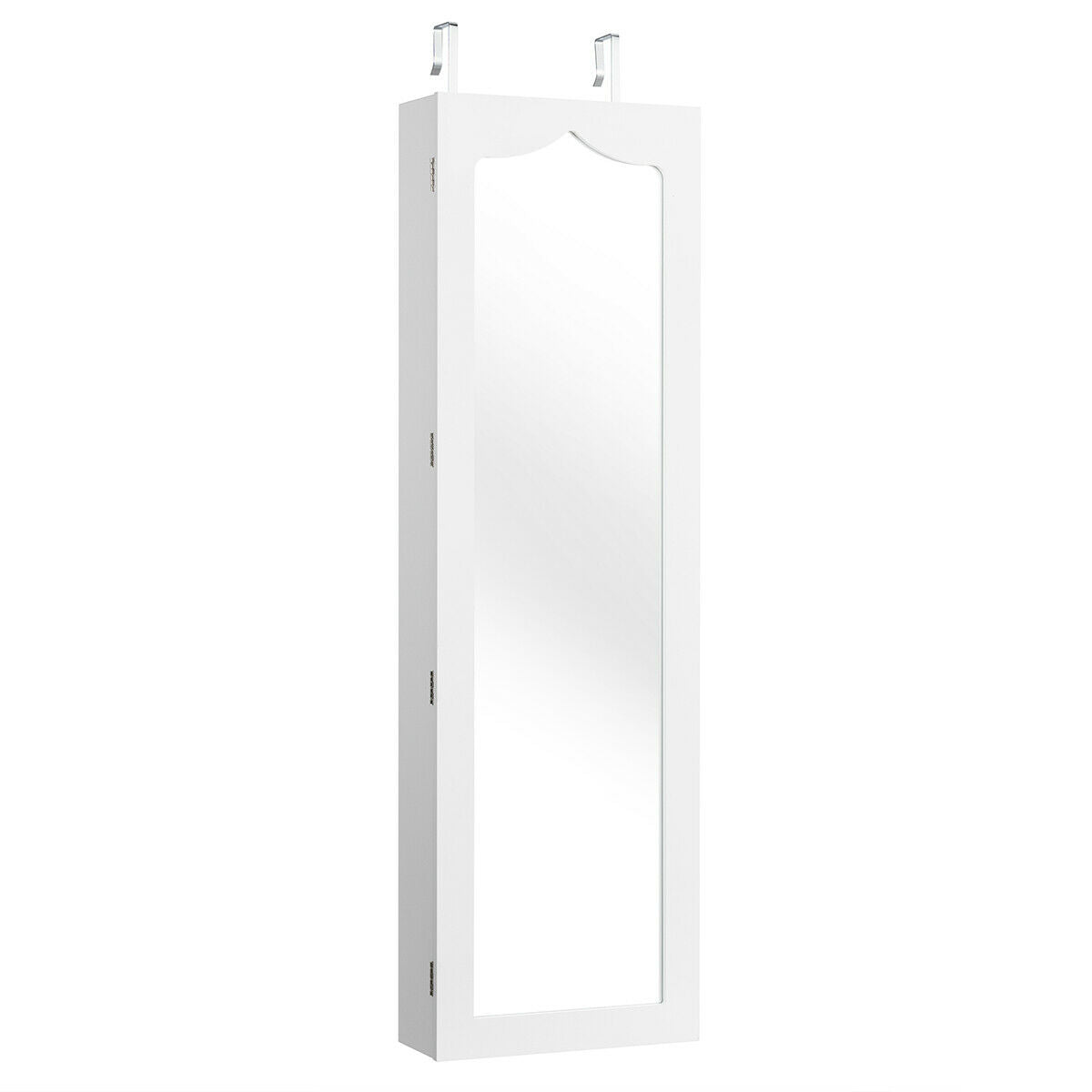 Wall Mounted Jewellery Armoire with LED Light-Black