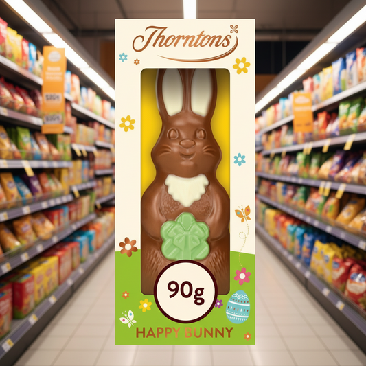 12 x Thorntons Milk Chocolate Easter Bunny Model - 90GM