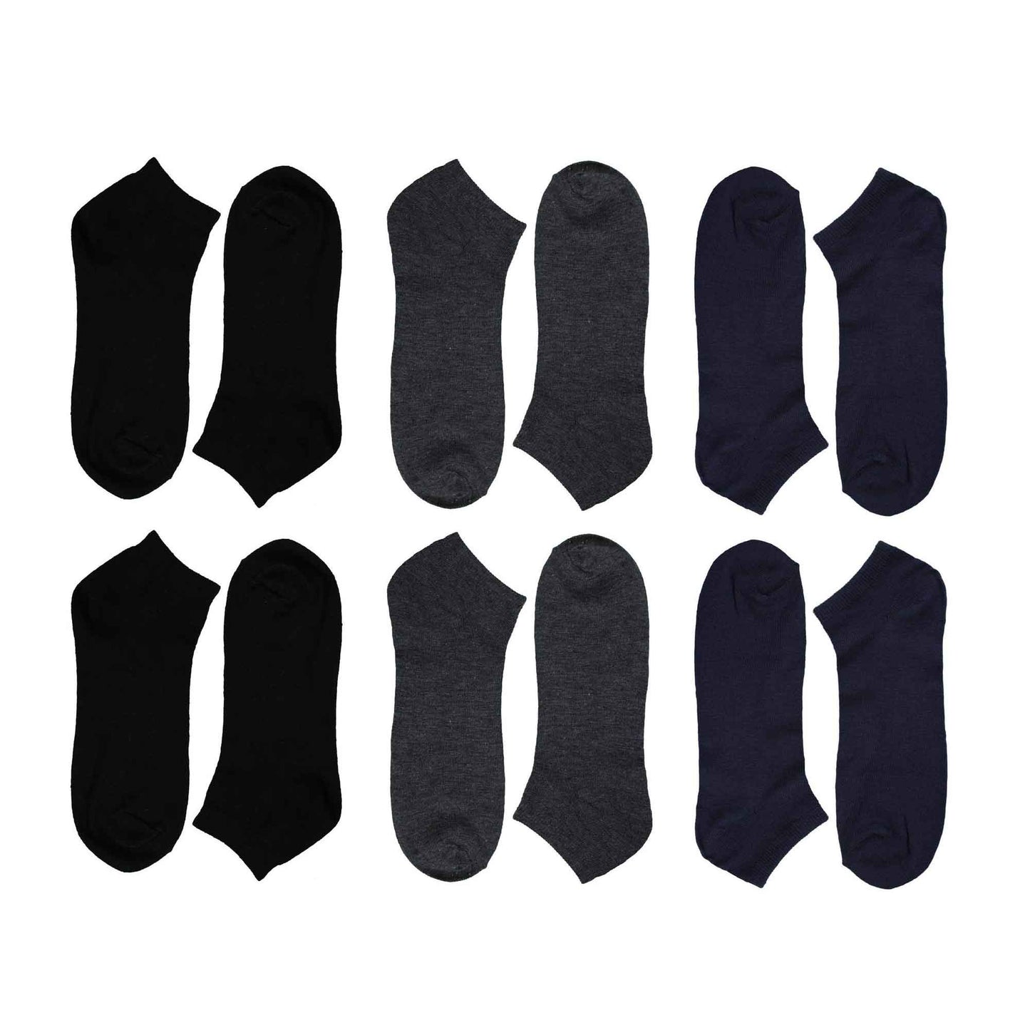 Sock Stack Mens Trainer Socks 12 Pairs Breathable Cotton Blend Arch Support Anti Crimping